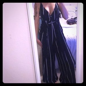 Navy striped Medium Jumpsuit
